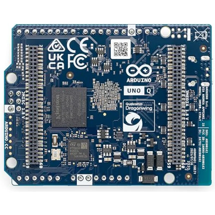 Arduino UNO Q [ABX00162], Hybrid Board mit Qualcomm Dragonwing QRB2210 & STM32U585, AI Vision, Voice, IoT, Linux Debian OS, 2 GB RAM, 16 GB eMMC, Wi-Fi 5, USB-C – Bild 3