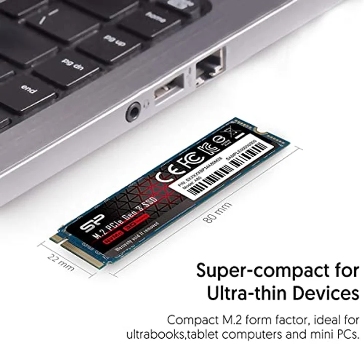Siliconpow SSD P34A80 1TB, M.2 PCIe Gen3 x4 NVMe, 3200-3000 MB-s SP001TBP34A80M28 – Bild 2