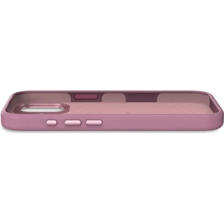 Decoded Silikonhülle für iPhone 17, Premium Soft-Touch mit Antibakterieller Beschichtung, MagSafe Kompatibel, Fallschutz, Kratzfest, Metallknöpfe, Fester Griff, Rosa – Bild 4