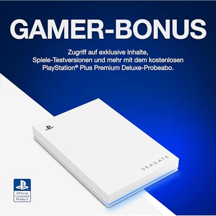 Seagate Game Drive for PlayStation External SSD (2 TB), Externe SSD mit PlayStation-Design, Weiss – Bild 6