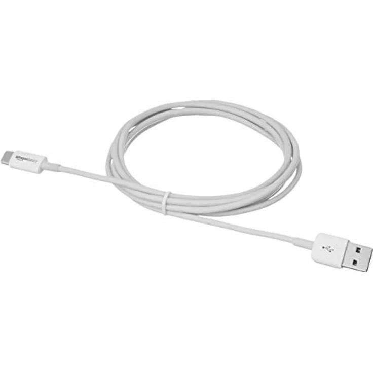 AmazonBasics USB Type C to USB A 2.0 Male Cable - 6 feet (1.8 Meters) - Weiß - Preisvergleich – Bild 4