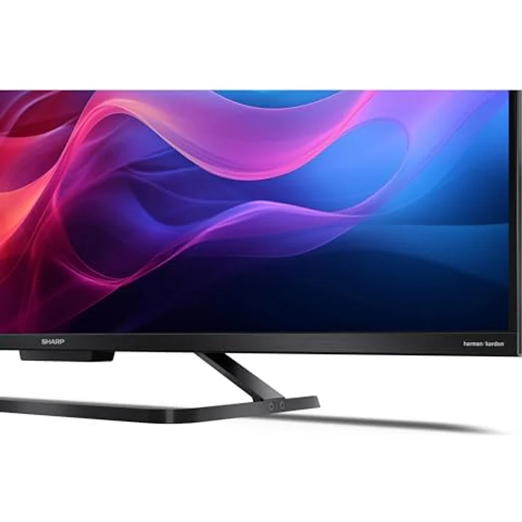 SHARP 43GR8265E - 43 Zoll 4K Ultra HD 144Hz Google TV QLED Smart TV ohne Rahmen, Schwarz – Bild 4