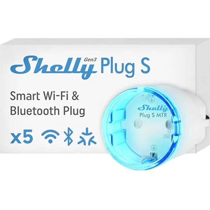 Shelly Plug S Gen3, Matter-kompatibler Smart Plug mit Energieüberwachung und LED-Anzeige – Bild 1
