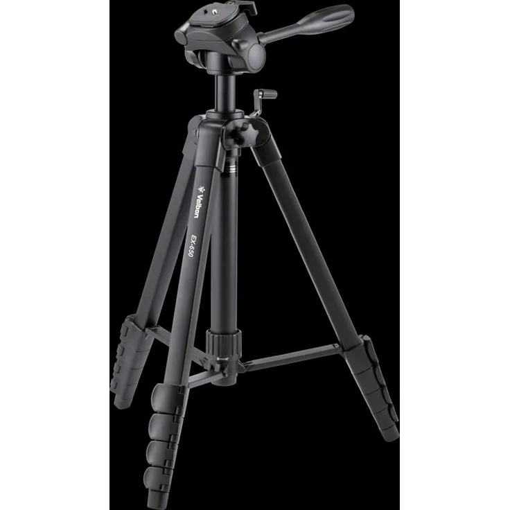 Velbon EX-Serie, Metall Stativ mit 55,5 - 207 cm höhenverstellbar, 5 kg Traglast, inkl. Transporttasche