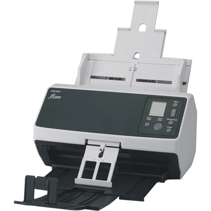Fujitsu fi-8190 Dokumentenscanner, 600 dpi, 90 Seiten/Min, grau/schwarz – Bild 4