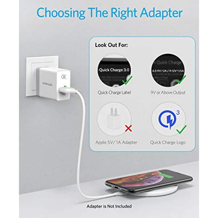 Anker PowerWave Wireless Charger Ladepad, Kabelloses 10W Ladegerät, Qi-Zertifiziert, Kompatibel mit iPhone 11/XS Max/XR/XS/X/ 8/8 Plus, 10W für Samsung Galaxy S20/ S10/ S9 / S9+ /S8/S8+ Weiß – Bild 4