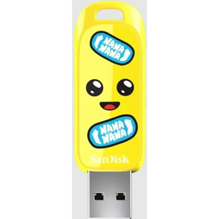 SANDISK Fortnite® Peely Edition USB Stick, 64 GB, 130 MB/s, Gelb, limitiertes Design