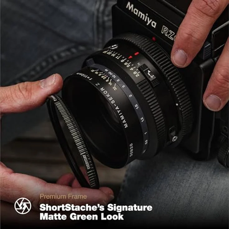 PolarPro Shortstache Everyday Filter, 58mm Kamerafilter mit Mist Light und PL, mattgrüner Aluminiumrahmen – Bild 4