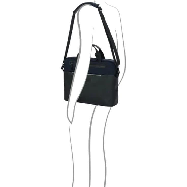 Porsche Design Urban Eco Aktentasche, 38 cm mit Laptopfach, dunkelblau aus 100% Polyester – Bild 7