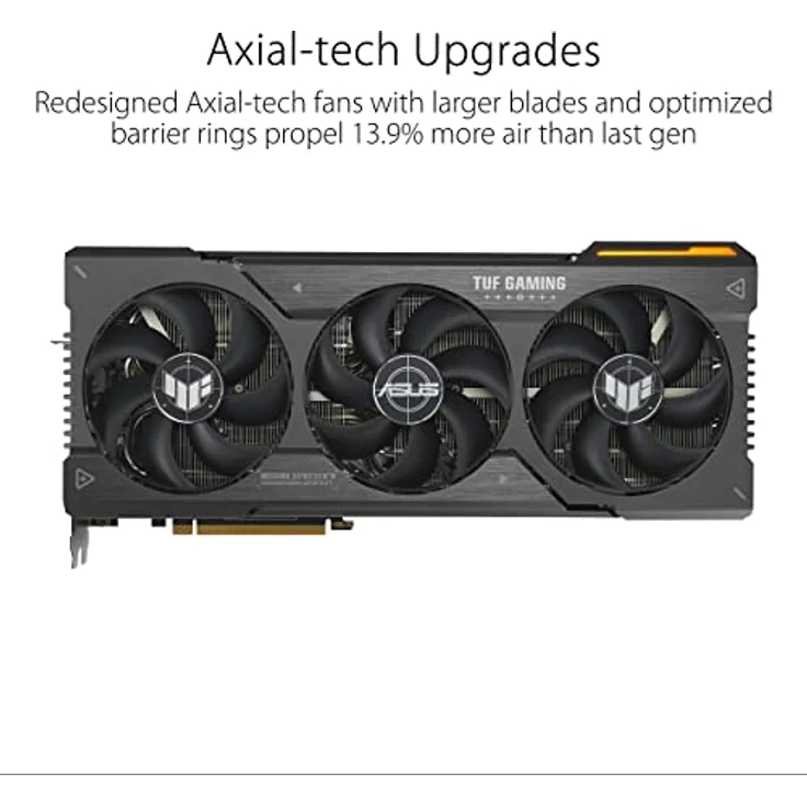 ASUS TUF Gaming AMD Radeon RX 7900 XTX OC Edition 24GB GDDR6 Gaming Grafikkarte (PCIe 4.0, Speicher, 1x HDMI 2.1, 3X DisplayPort 2.1, GPU Tweak III, TUF-RX7900XTX-O24G-GAMING) – Bild 2
