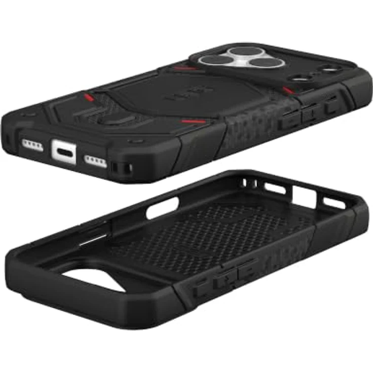 UAG Monarch Pro MagSafe, Schutzhülle aus DuPont™ Kevlar® für iPhone 18 Pro/17 Pro, rutschfest, fallfest bis 7.6 m, kevlar black – Bild 2