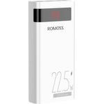 Romoss Powerbank SENSE8PF 30000mAh, 22.5W (weiß) - 3 Geräte gleichzeitig aufladbar, Schnellladefunktion, LED-Anzeige