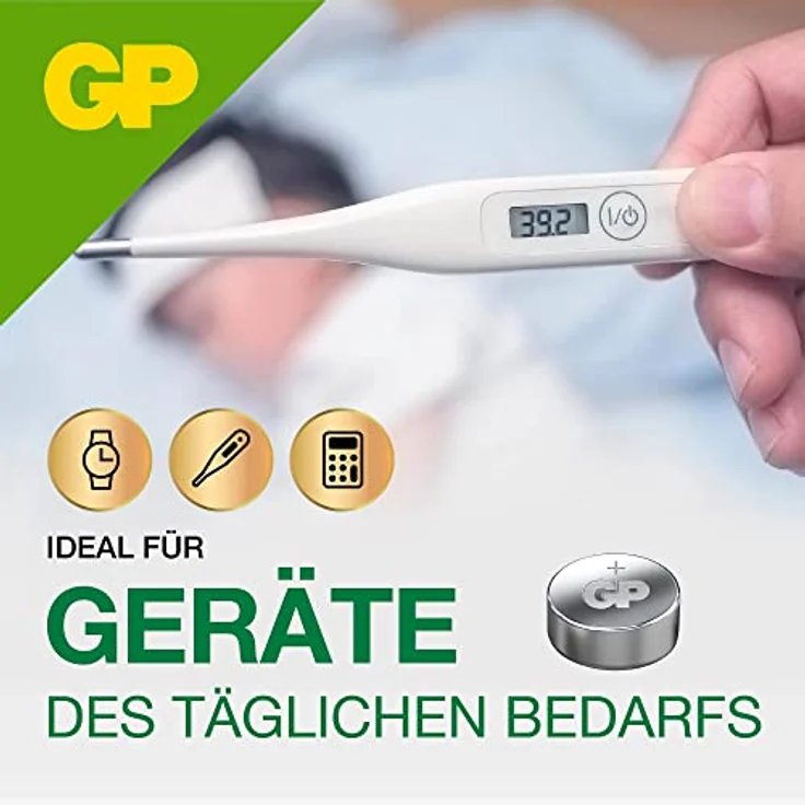 GP Batterien Alkaline Knopfzellen LR41 10 Stück (392, 192, GP192A, LR736, AG3) 1,5V (1,5 Volt Spannung) – Bild 3