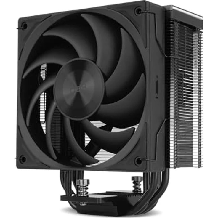 Nox Hummer H-400, CPU Kühler mit 4 Kupfer-Heatpipes, 155 mm, Schwarz, ultra-leise und hohe Kühlkapazität – Bild 2