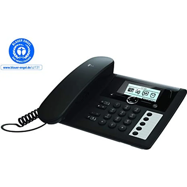Telekom Sinus PA 207 Plus 1 Tischtelefon und Mobilteil, schwarz – Bild 2