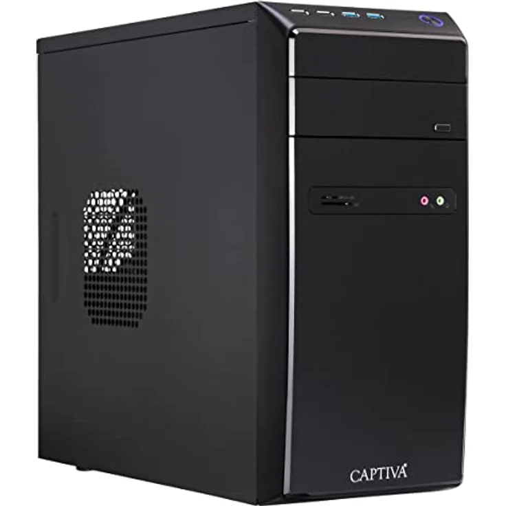 CAPTIVA Power Starter R64-145 Business-PC, AMD Ryzen 5 5600G, 32 GB RAM, 1000 GB SSD, Luftkühlung, schwarz – Bild 1