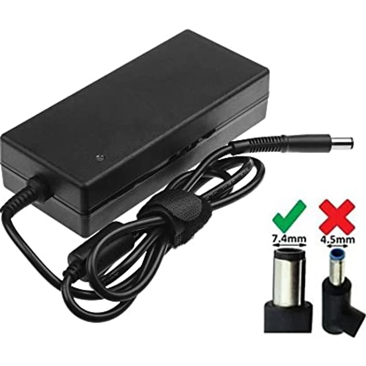 GC PRO Netzteil für HP Compaq 6710b 6715b 6715s 6910p 8510p nc6400 nx6110 nx7300 nx7400 Laptop Ladegerät inkl. Stromkabel (19.5V 6.92A 135W) – Bild 3
