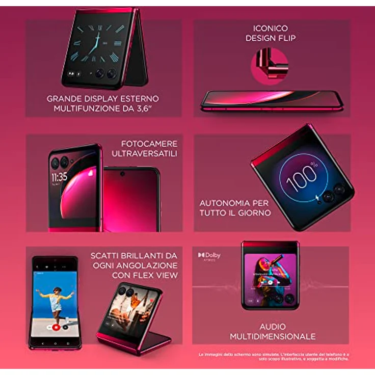 Motorola Razr 40 Ultra, 8 + 256 GB, Magenta – Bild 3