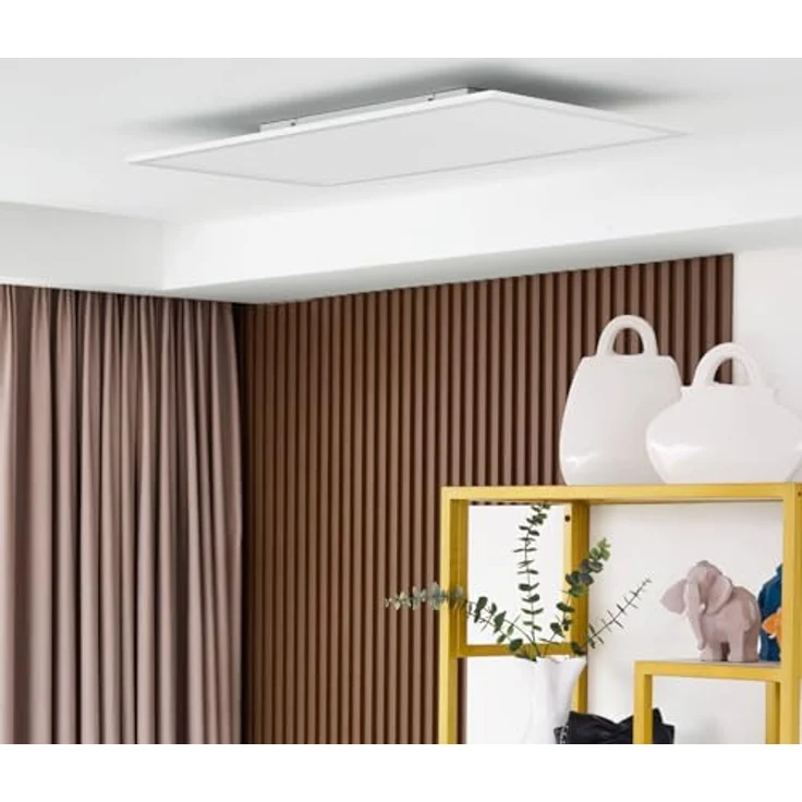 Lindby LED Deckenleuchte 'Lamin' dimmbar mit Leselampe in Weiß - Energiesparende Wohnzimmerleuchte mit Fernbedienung – Bild 3