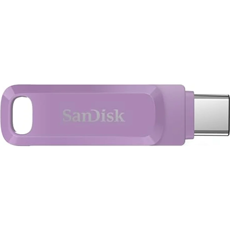 SanDisk 512 GB Ultra Dual Drive Go USB Type-C Flash-Laufwerk - Lavendel 2-in-1 mit schnellster Datenübertragung – Bild 2