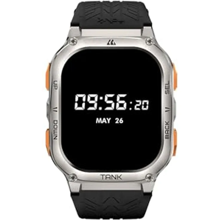 KOSPET Tank M3 Ultra Smartwatch mit 5.0 cm AMOLED Display, Silber