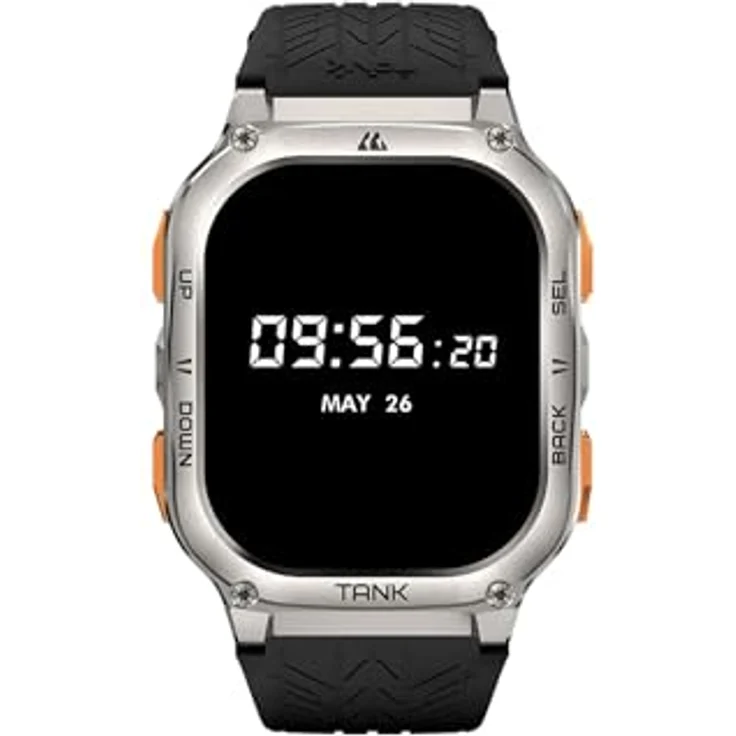 KOSPET Tank M3 Ultra Smartwatch mit 5.0 cm AMOLED Display, Silber – Bild 1