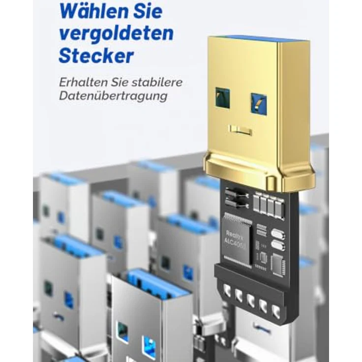 AINOPE USB 3.0 Verlängerungskabel 2 Stück, 1M, A Stecker auf A Buchse, Aluminiumstecker, Nylon Stoffmantel, Schnellladung & Datensynchronisation für Kartenlesegerät, Tastatur, Drucker, Scanner, Kamera – Bild 4