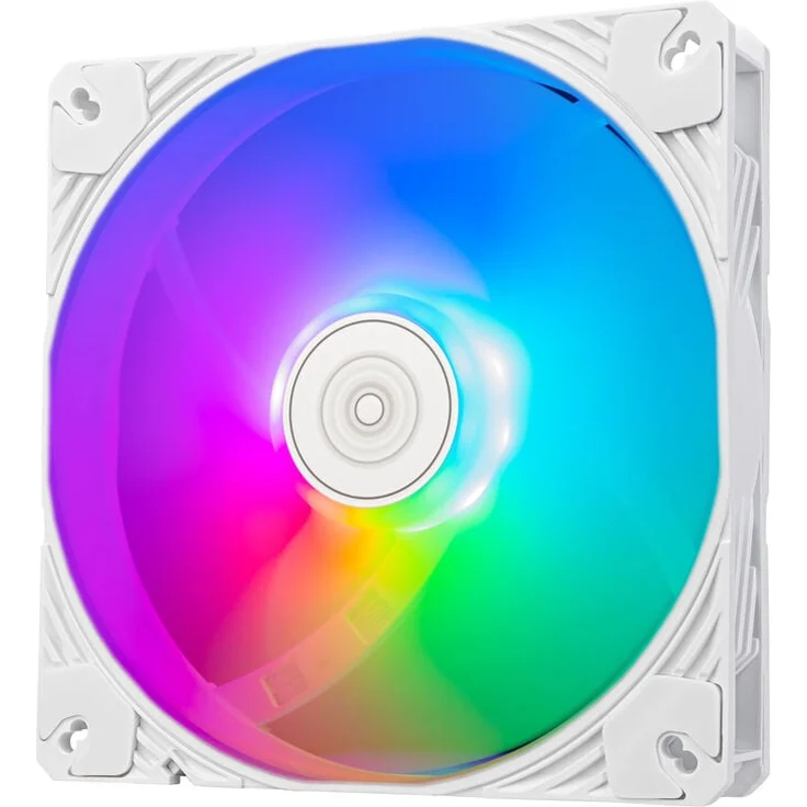 SilverStone Shark Force ARGB 140mm Gehäuselüfter - Weiß, PWM, Shark Force-Lüfterflügeldesign, 0-2200 U/min, ARGB-Beleuchtung – Bild 1