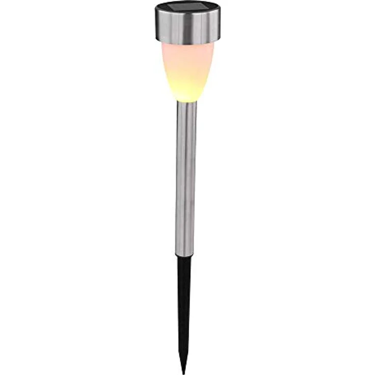 GLOBO LIGHTING 3x LED Außen Solar Garten Steck Leuchte Lampe Flacker-Effekt Beleuchtung Hof Weg – Bild 2