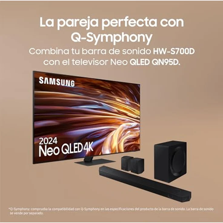 Samsung Soundbar HW-S700D/ZF - Ultra Slim-Design, Dolby Atmos kabellos, Q-Symphony, 3.1 Kanäle, SpaceFit Sound, Schwarz – Bild 4