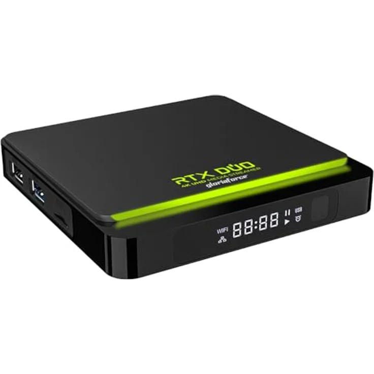 GloriaForce RTX Duo 4K UHD OTT Multimedia Player, Android 11,H.265,2GB RAM,16GB Flash, WLAN, Bluetooth Fernbedienung – Bild 4