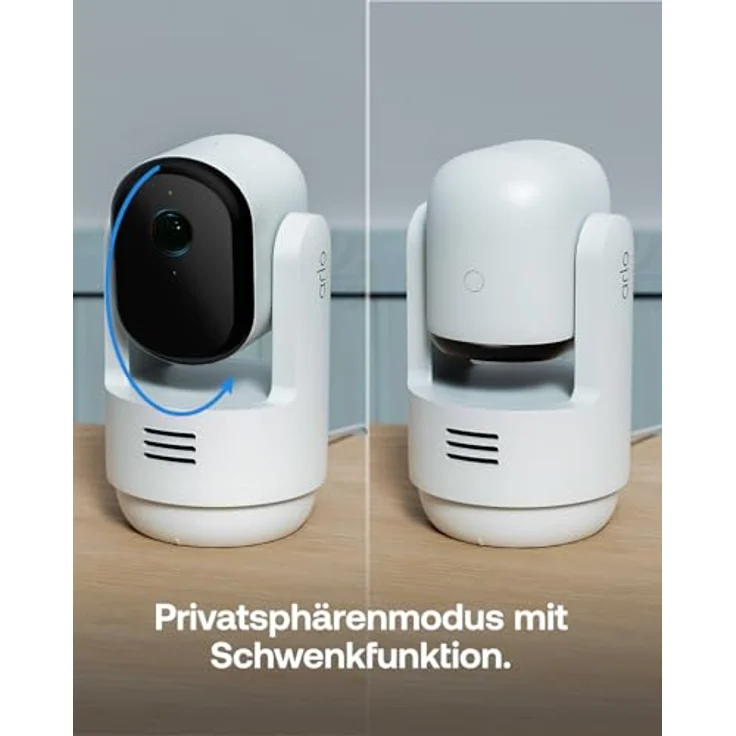 Arlo Indoor 3 HD PTZ Überwachungskamera, 2er Set, 360º schwenkbar, HD Video, 2-Wege-Audio, Kabelgebunden, mit Bewegungsverfolgung und Secure Plan Testzeitraum – Bild 4