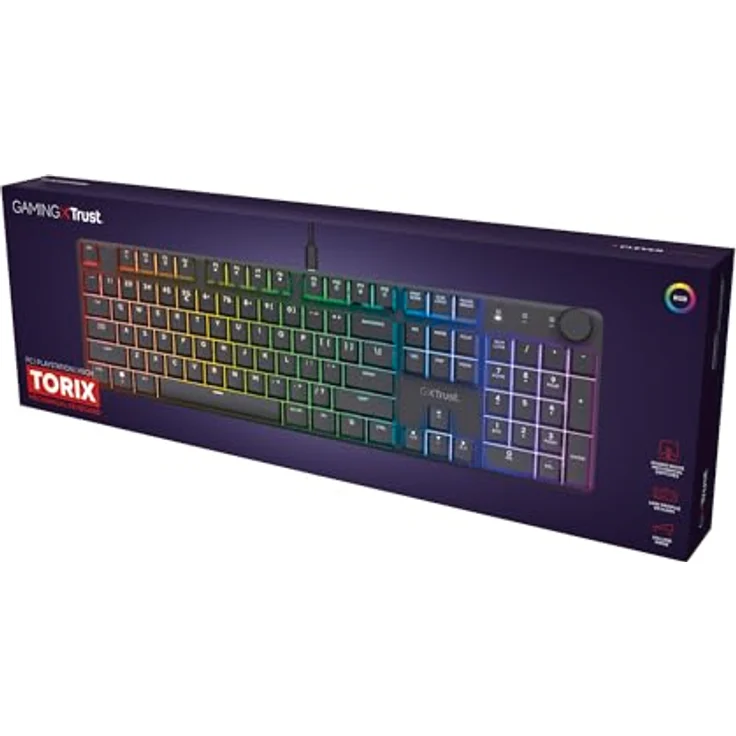 Trust GXT866 TORIX MECHANICAL (DE, Kabelgebunden), Tastatur, Schwarz, KEYBOARD DE – Bild 17