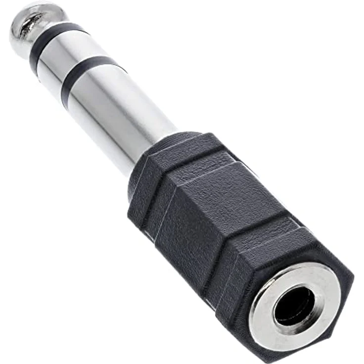 InLine 99305 Audio Adapter, 6,3mm Klinke Stecker an 3,5mm Klinke Buchse, Stereo – Bild 3