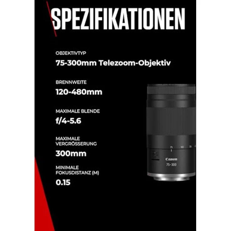 Canon RF 75-300mm F4-5.6, Telezoomobjektiv mit leichter Bauweise für Sport- und Naturaufnahmen – Bild 8