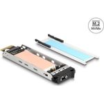 Delock Wechselrahmen Einschub 1 x M.2 NVMe SSD, Metall, mit Schloss und Federung