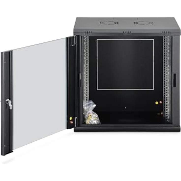 DIGITUS Wandgehäuse Dynamic-N Serie, 12HE unmontiert, 600x450 mm, schwarz, 19 Zoll Rack – Bild 10