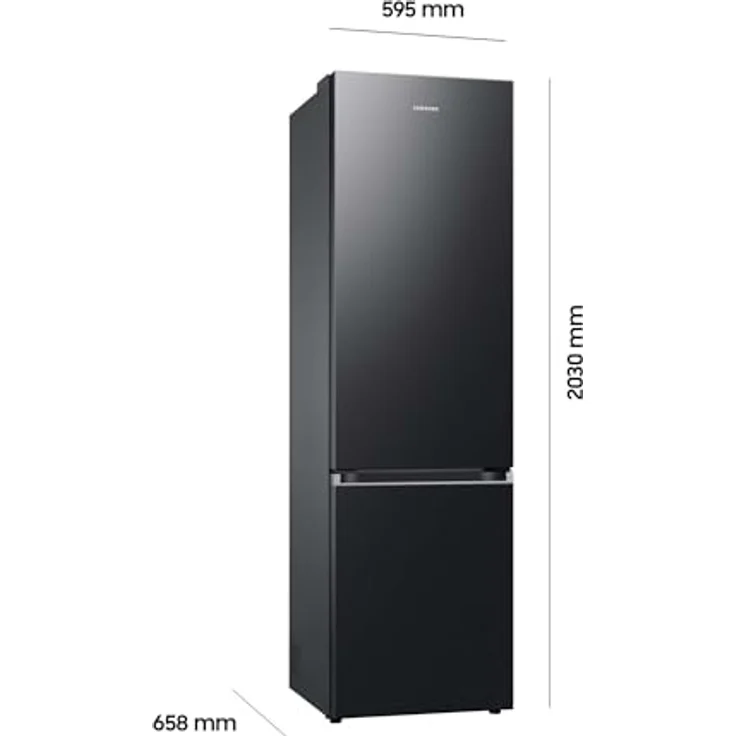 Samsung RB38C607AB1/EF, Kühl-/Gefrierkombination, 387 L Schwarz – Bild 2