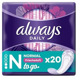 Always Daily Slipeinlagen Damen, Normal To Go Fresh