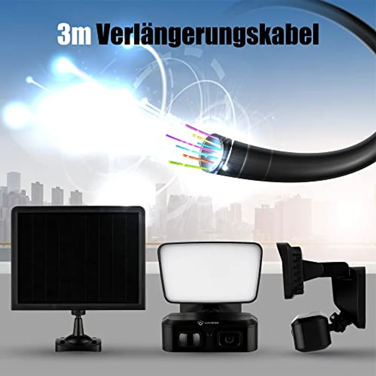 LUVISION LV-G-2035 Überwachungskamera 4G / LTE Solar Flutlicht Lampe, Full-HD, 10 Monate Laufzeit, IP66, schwarz – Bild 5