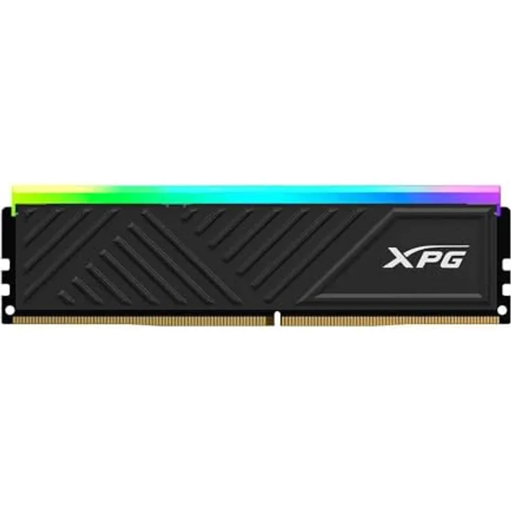 ADATA DDR4 16GB 3200-16 XPG D35 RGB BK Single Tray Black, Arbeitsspeicher mit AX4U320016G16A-SBKD35G