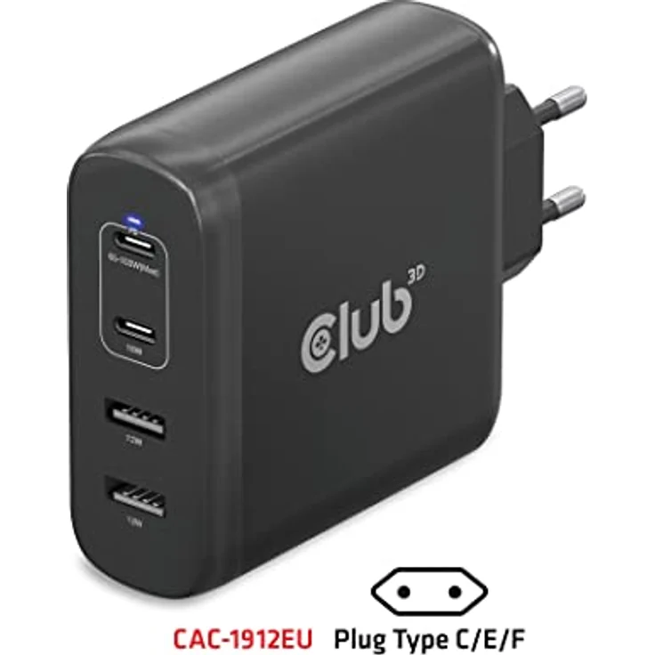 CLUB3D Travel Charger 100W GaN technology, – Bild 2