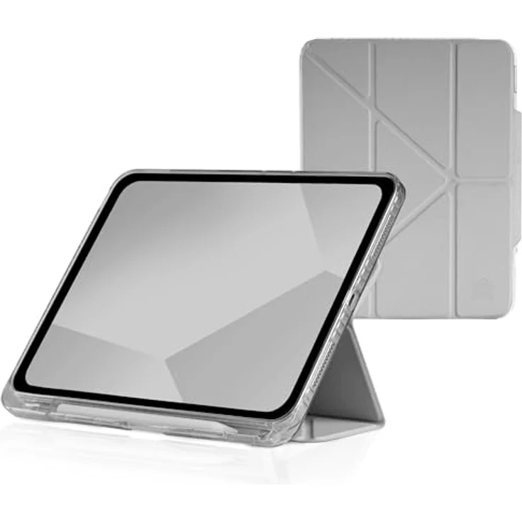 STM Goods OPP Schutzhülle für Apple iPad 10,9" (10. Generation 2022) - Origami Magnetic Cover, schlank, integrierte Apple Pencil Halterung (Grau) – Bild 1
