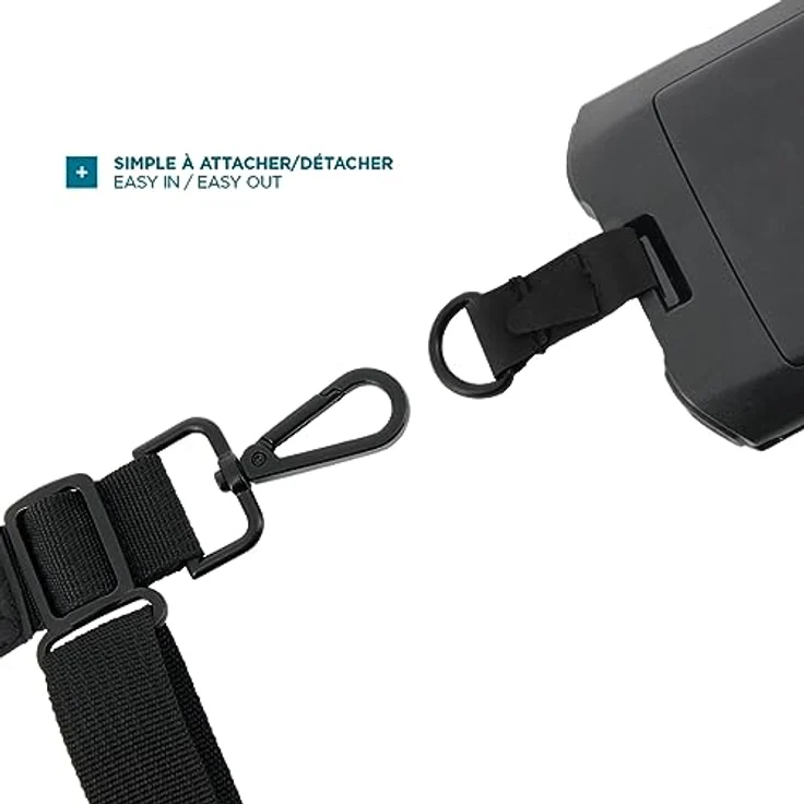 Mobilis Universeller Abnehmbarer Schultergurt, Sicherheitsabwurfsystem, Polyester, schwarz – Bild 3