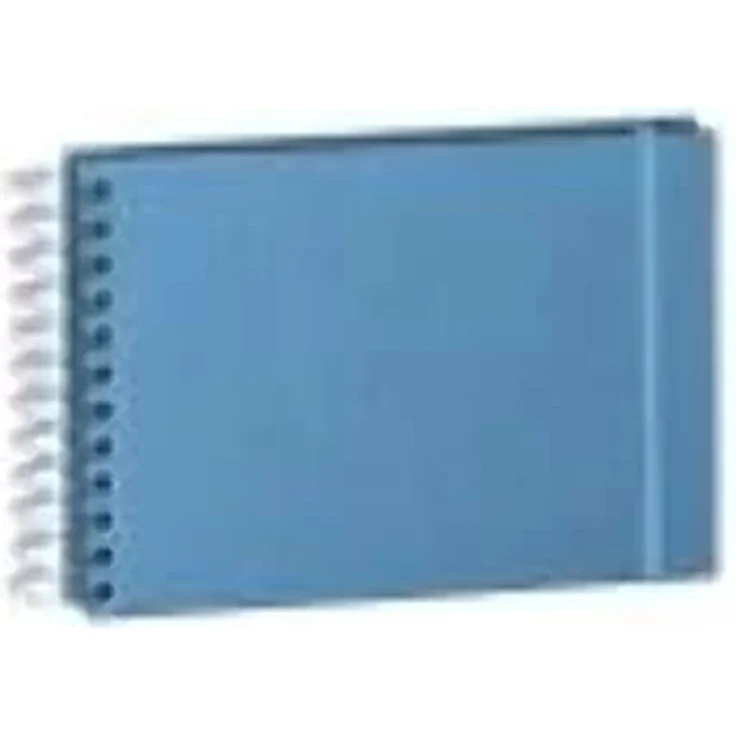 Semikolon 357550 Spiral Album Mini Mucho – 25x16 cm – Fotoalbum, 90 Seiten schwarz, Spiral-Fotobuch, azzurro hell-blau – Bild 2