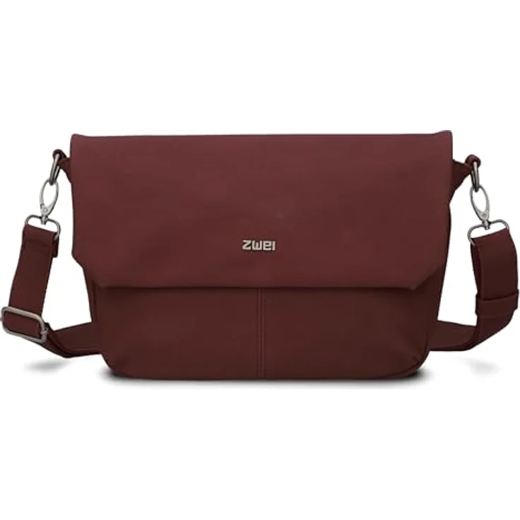 Zwei Mademoiselle.M Messenger, 33 cm Laptopfach in Rot, 100% Polyurethan – Bild 4
