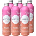 Ben & Anna - Duschgel Berry - 6er Pack - Shower Gel - Naturkosmetik, Vegan, Ohne Plasik, Alu Dose