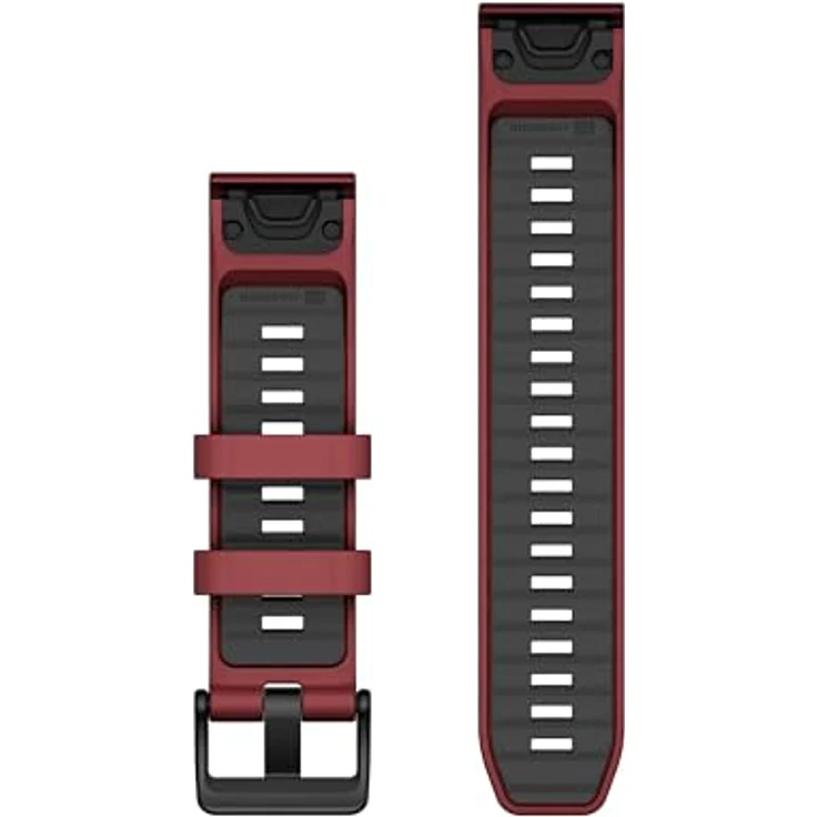 Garmin QuickFit, Silikonband, 22 mm, Schwarz/Kieselgrau/Marsala/Graphit, Modern – Bild 3