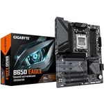 Gigabyte B650 EAGLE Motherboard - Unterstützt AMD Ryzen 9000 CPUs - 12 + 2 + 2 Phasen Digital VR - bis zu 7600 MHz DDR5 (OC) - PCIe 5.0 + 2 x PCIe 4.0 M.2- GbE LAN - USB 3.2 Gen2