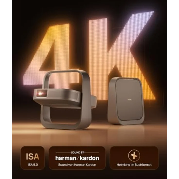 XGIMI Elfin Flip 4K Beamer, Laser Projektor mit Harman Kardon Sound, Google TV und 1 ms Latenz, kompakt für Outdoor und Tageslicht – Bild 5